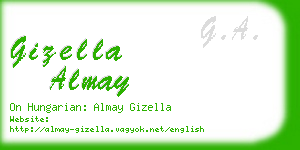 gizella almay business card